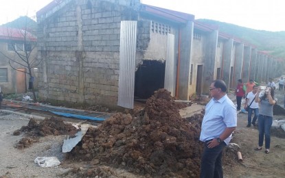 <p><strong>INSPECTION TIME.</strong> Presidential Assistant Wendel Avisado inspects defective housing projects in Tacloban during a dialogue last March. (P<em>hoto courtesy of Tacloban city government</em>)  </p>